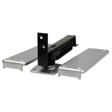 Patioplus Double Action Spring Hinge with Cover Plates Satin Chrome, Solid Brass PA3240213